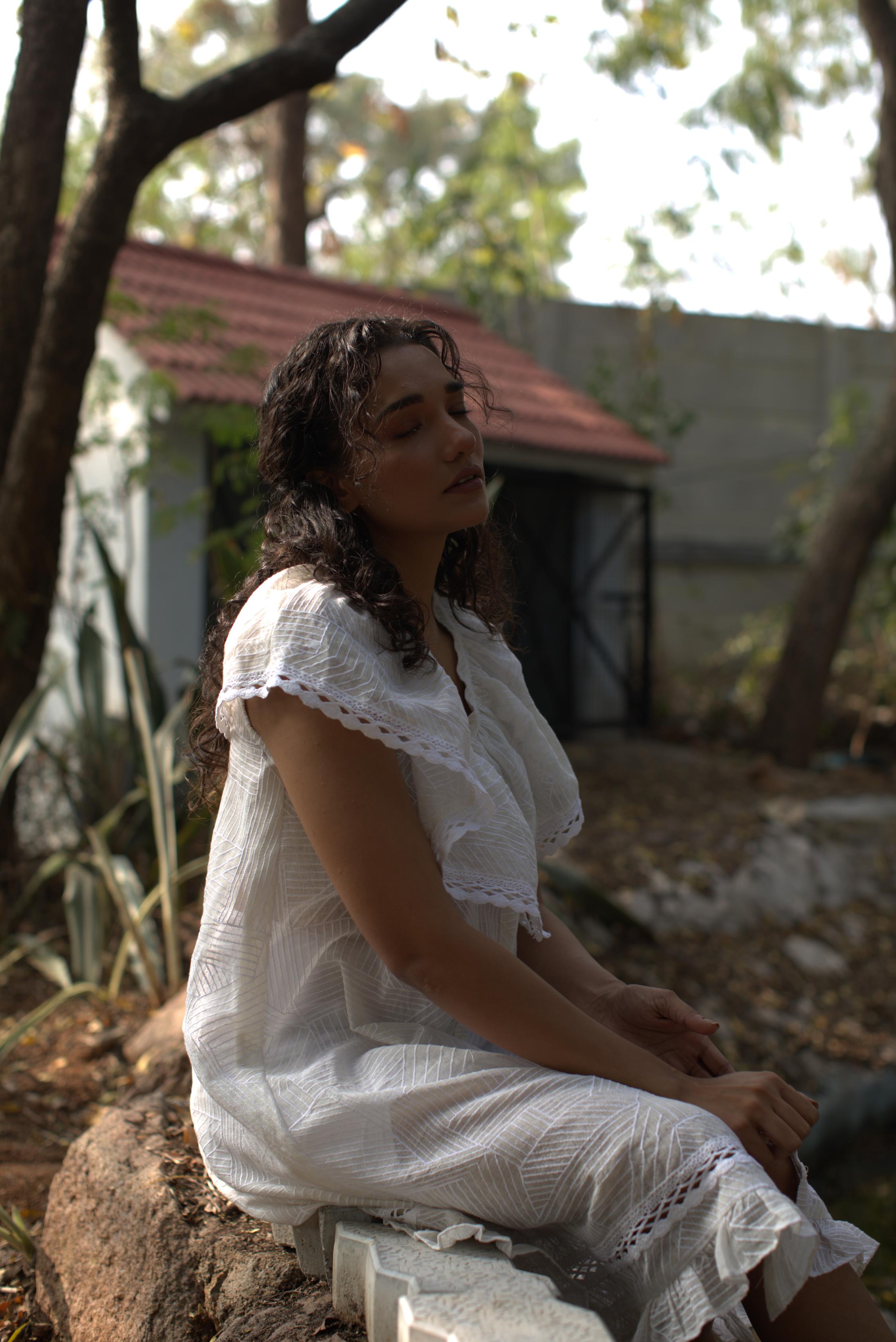 Summer Dream - White Linen Summer Dress