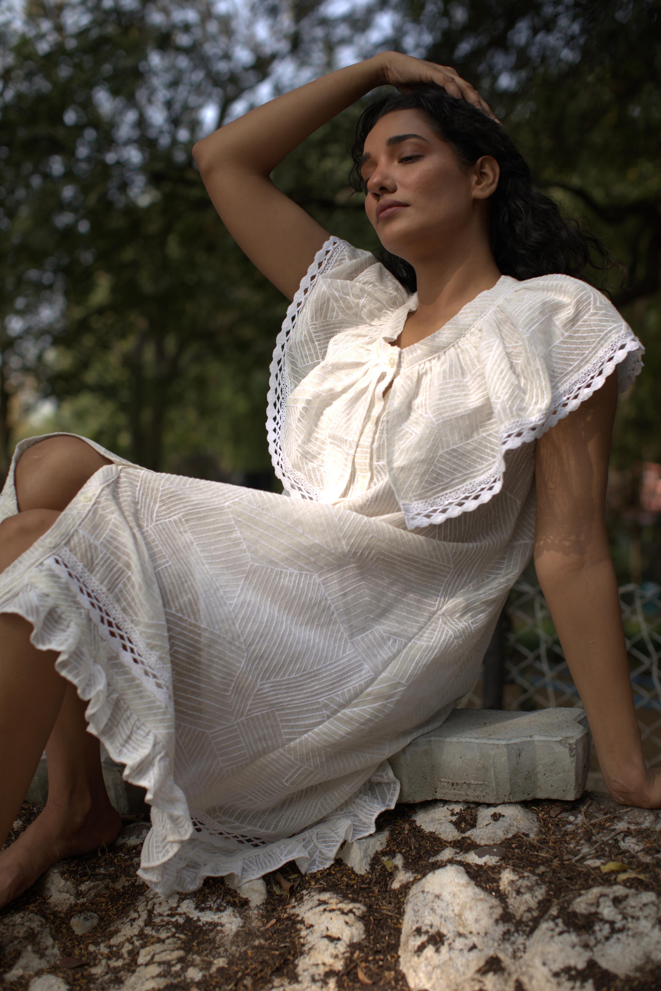 Summer Dream - White Linen Summer Dress