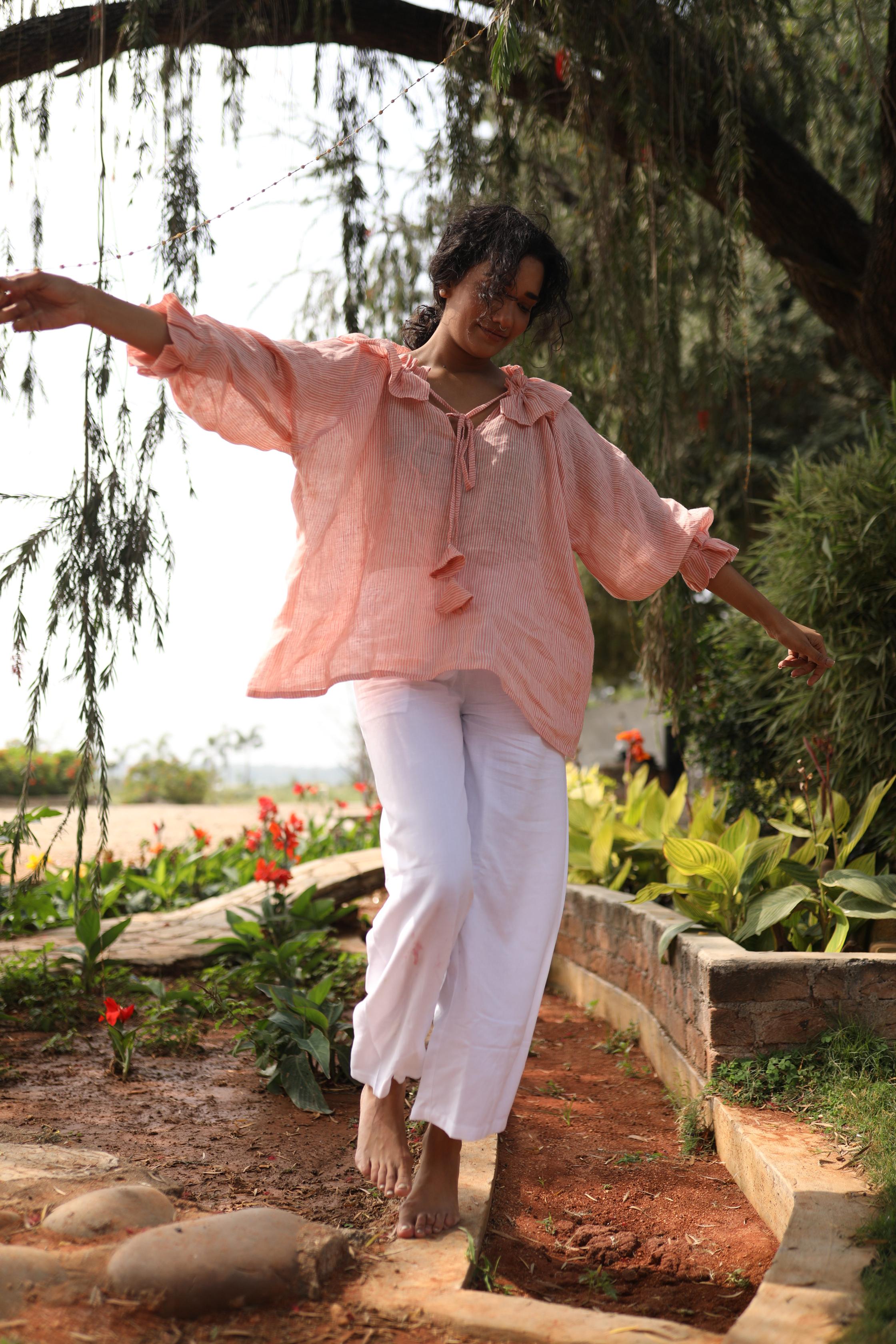 Candy Stripes - Linen Summer Top