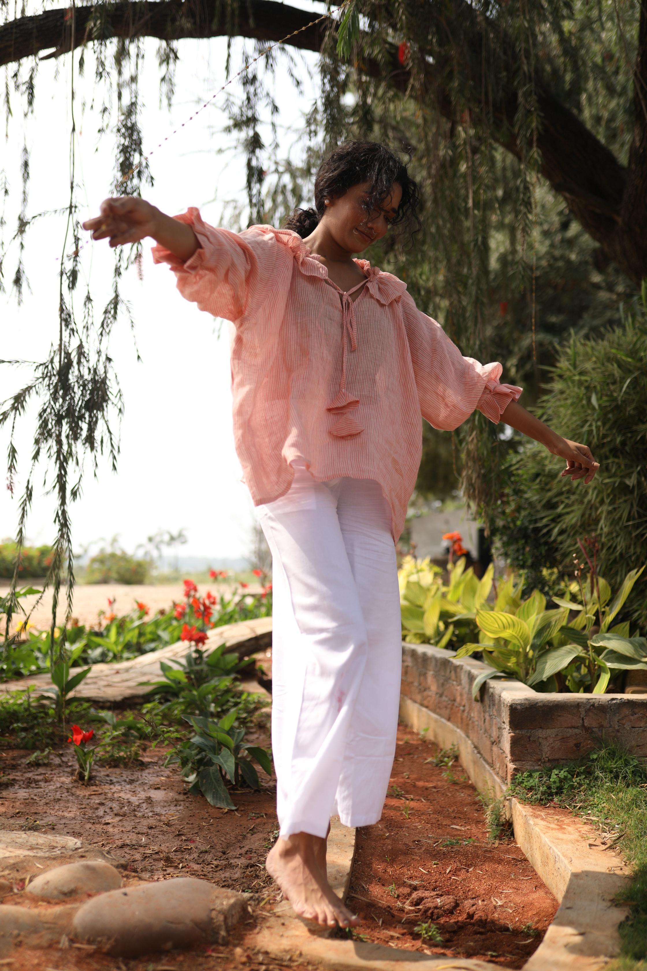 Candy Stripes - Linen Summer Top