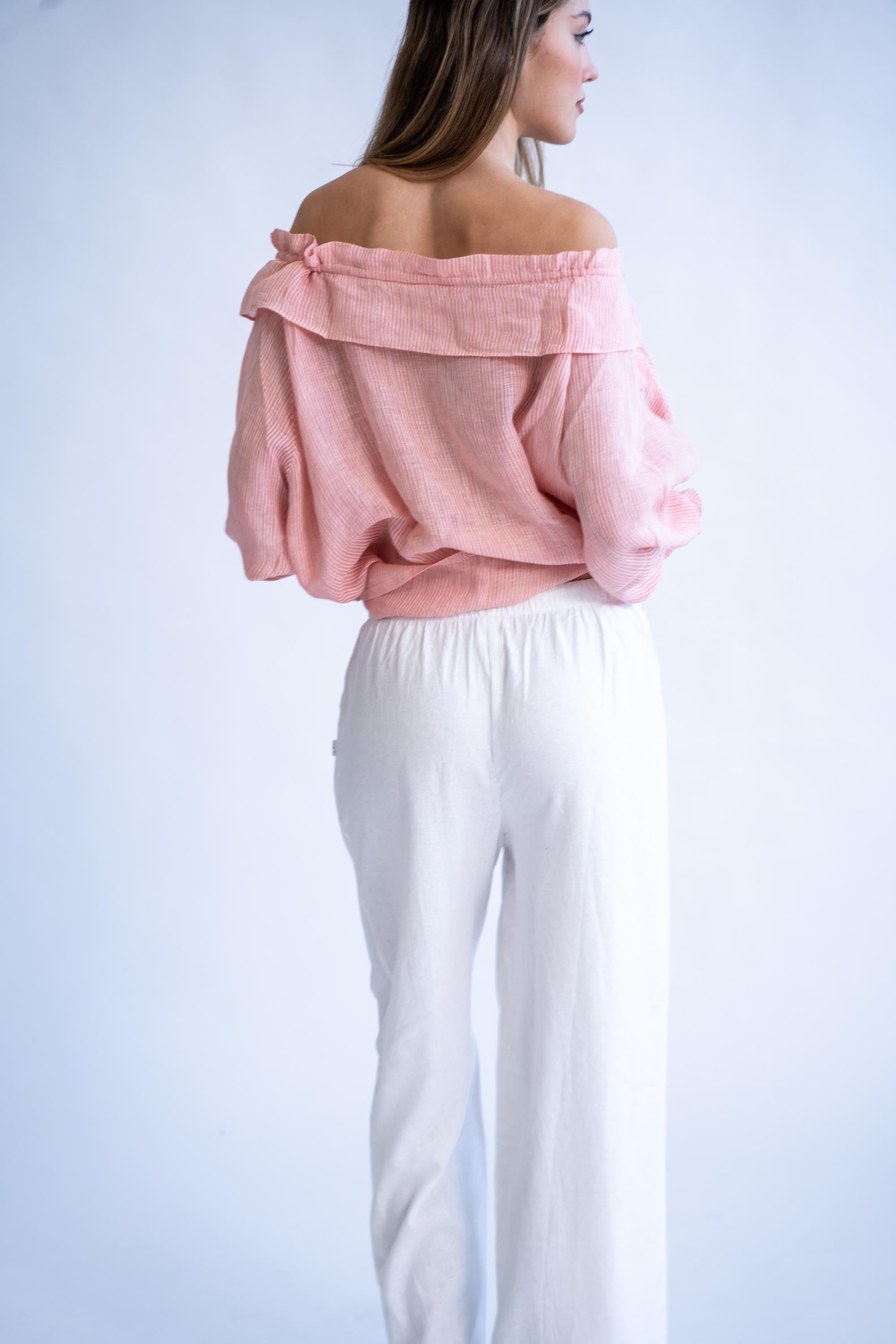 Candy Stripes - Linen Summer Top