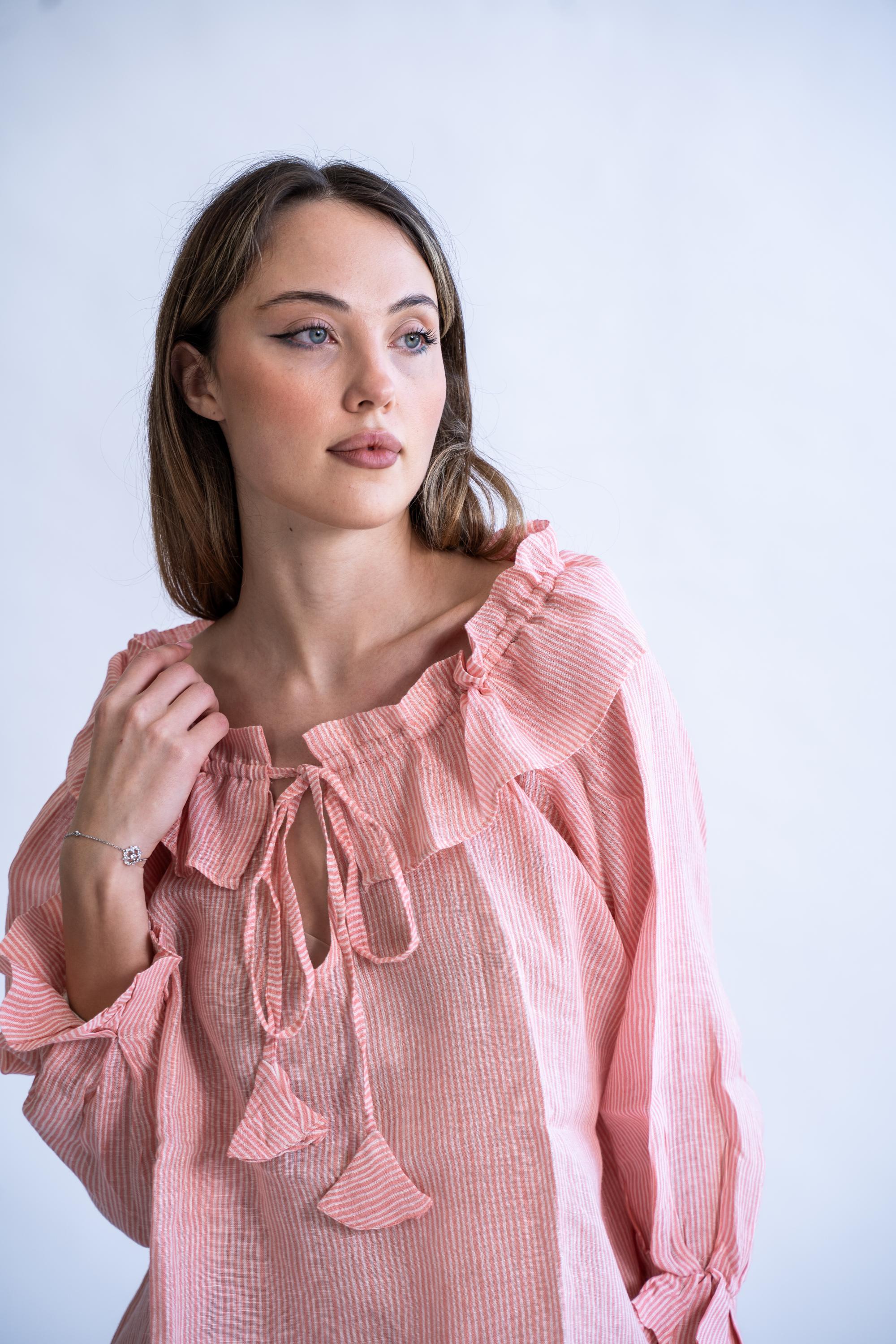 Candy Stripes - Linen Summer Top