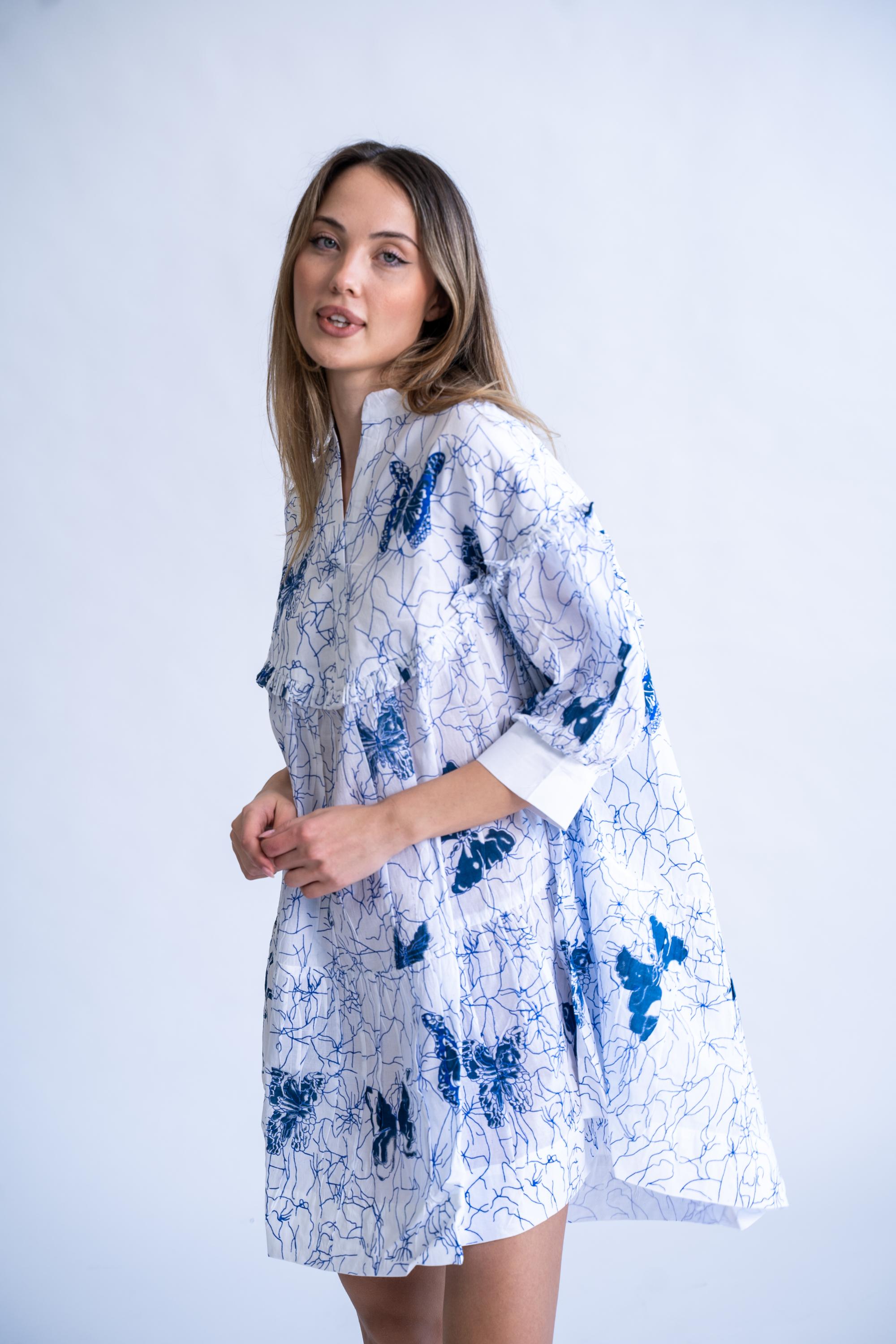 Butterfly - 100% Cotton Oversized Dress
