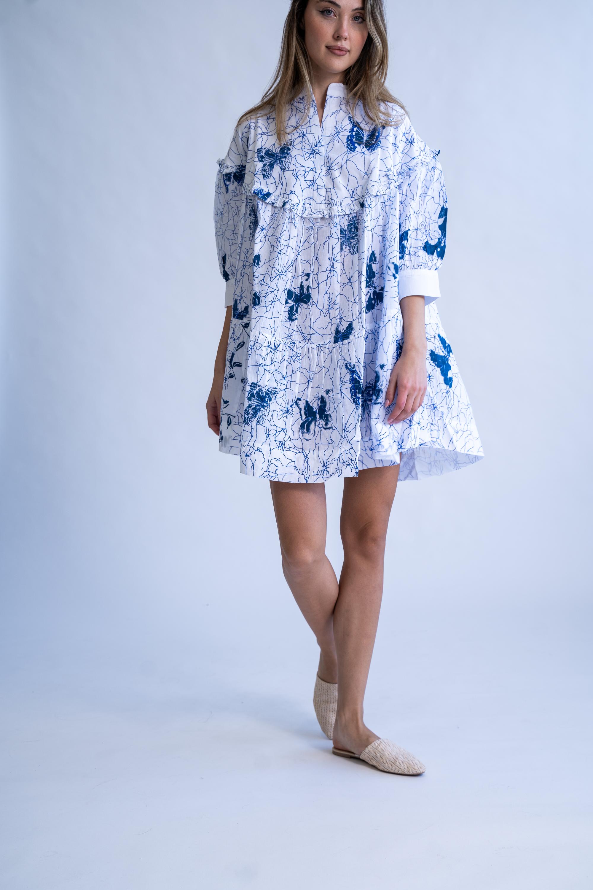 Butterfly - 100% Cotton Oversized Dress