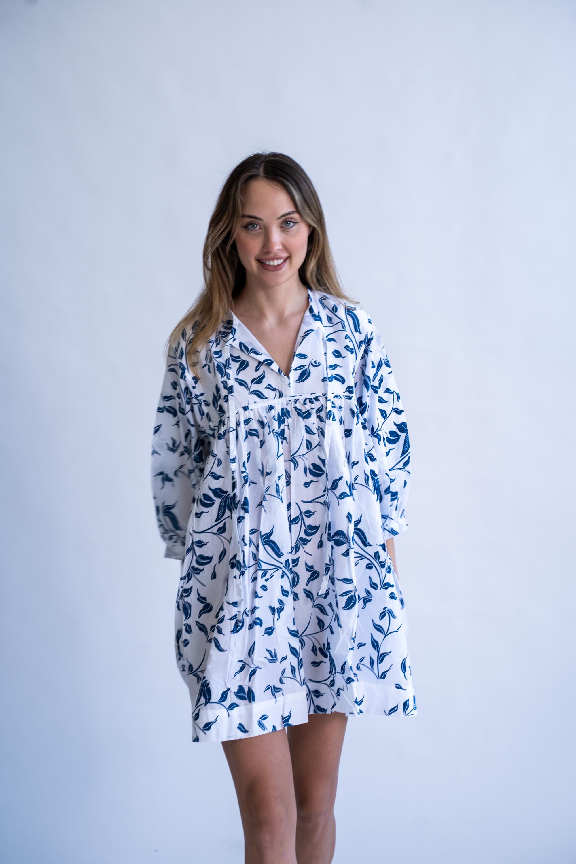 Mykonos - 100% Cotton Oversized Dress