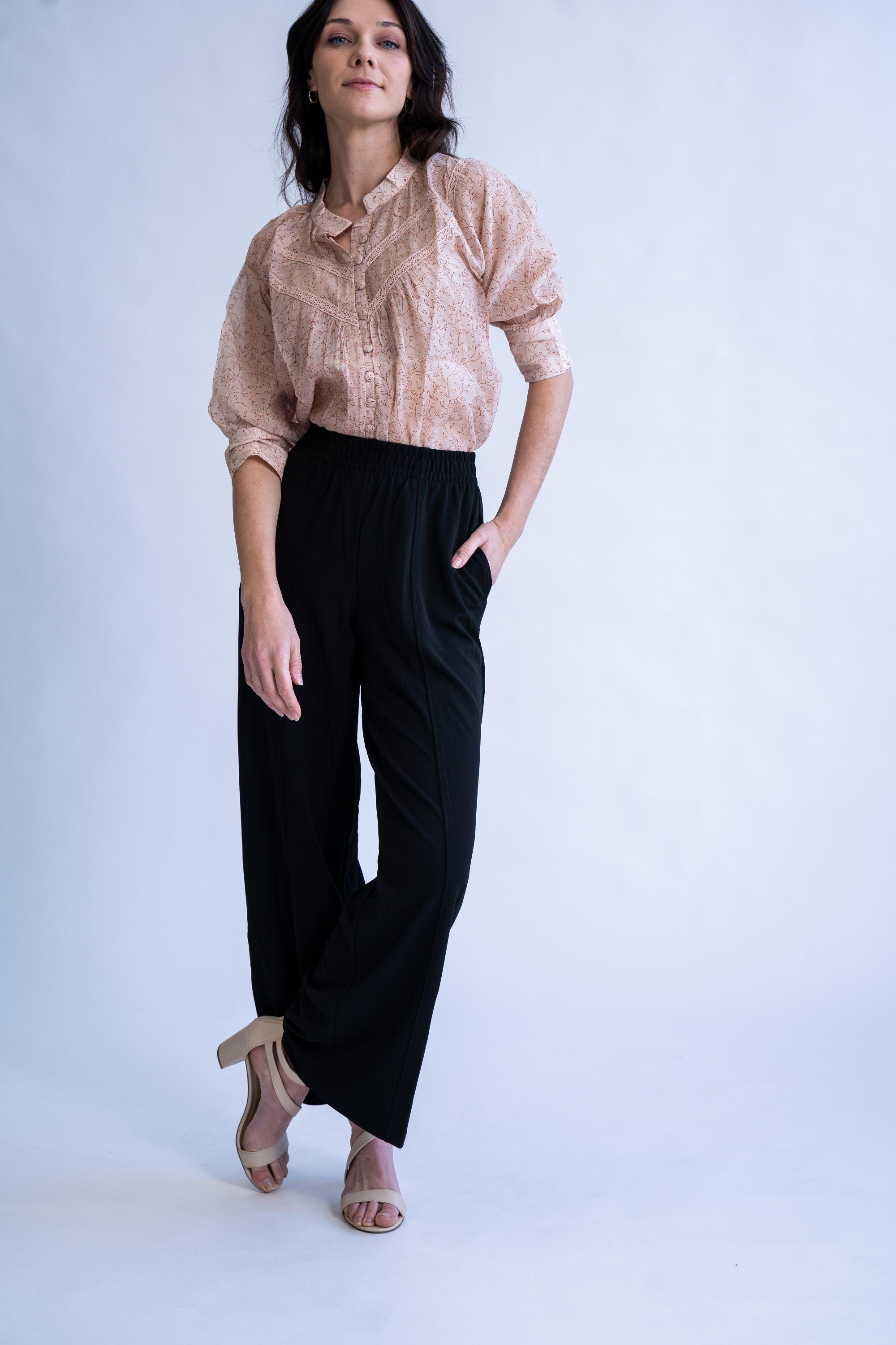 Cairo - Blend of 100% Hand-loom Cotton and Silk (Chanderi) Top